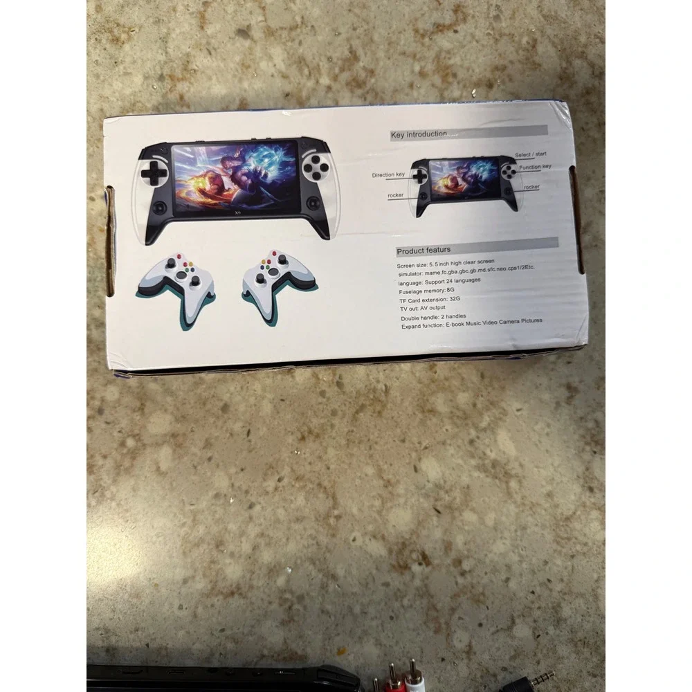 Black Hawk X9 Handheld Game Console 5.5 Inch Screen 8GB Retro Video Game Player‎